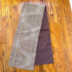Brown & Beige Table Runner, 72” x 13”